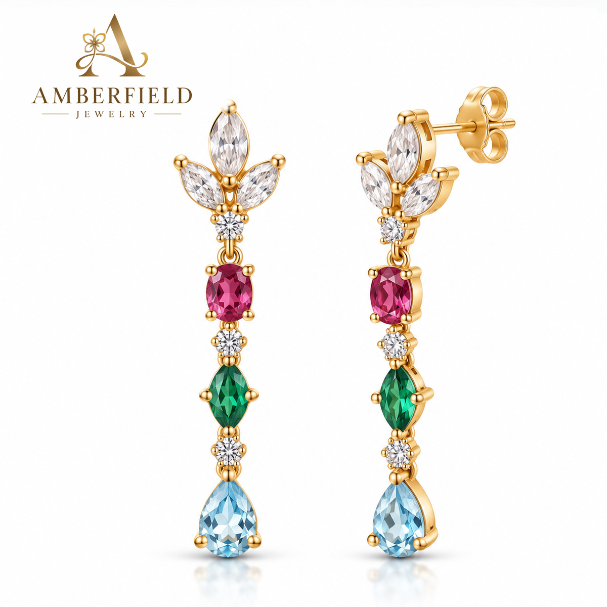 Prismatic Garden Tassel Earrings Main image