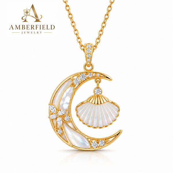 Moonlit Grace Crystal Necklace