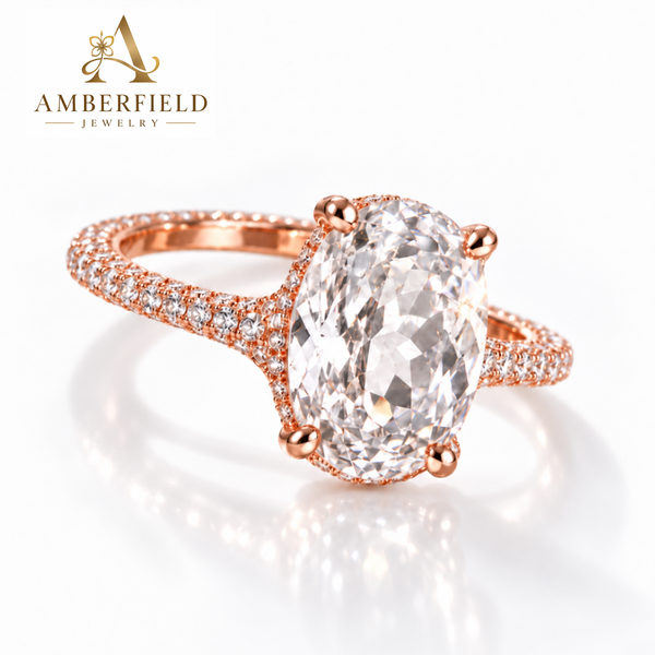 Lumière Crystal Oval Ring