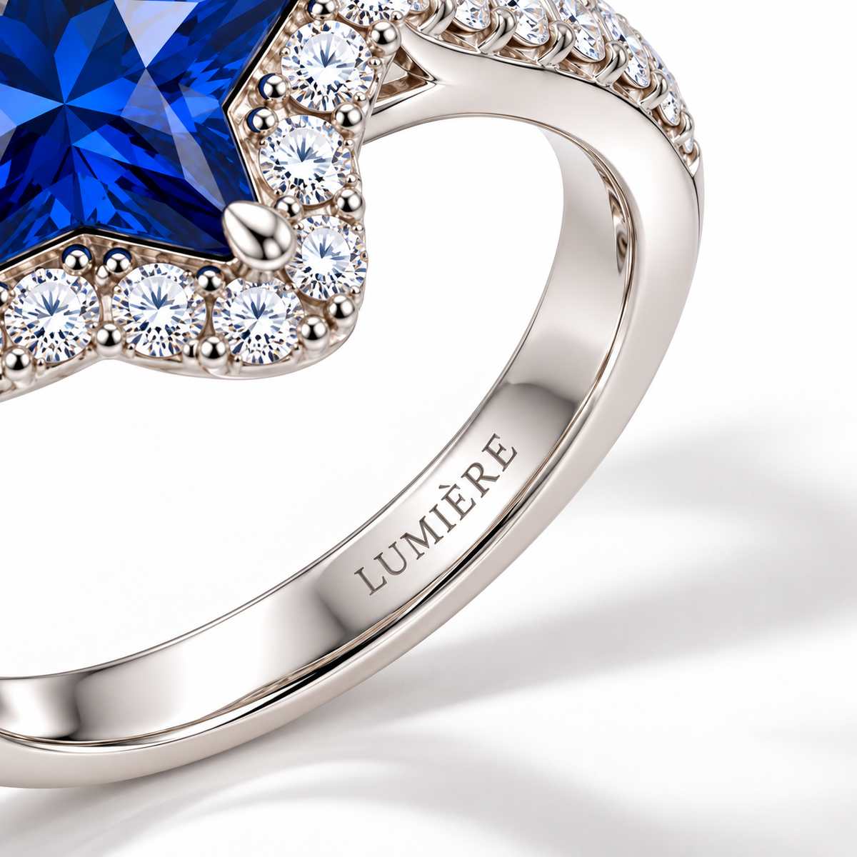 Celestia Blue Starburst Ring
