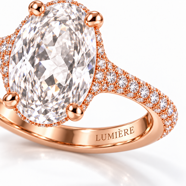 Lumière Crystal Oval Ring