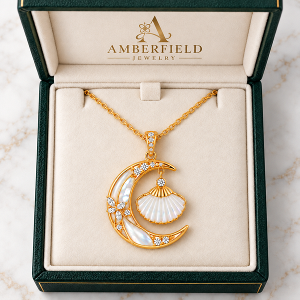 Moonlit Grace Crystal Necklace