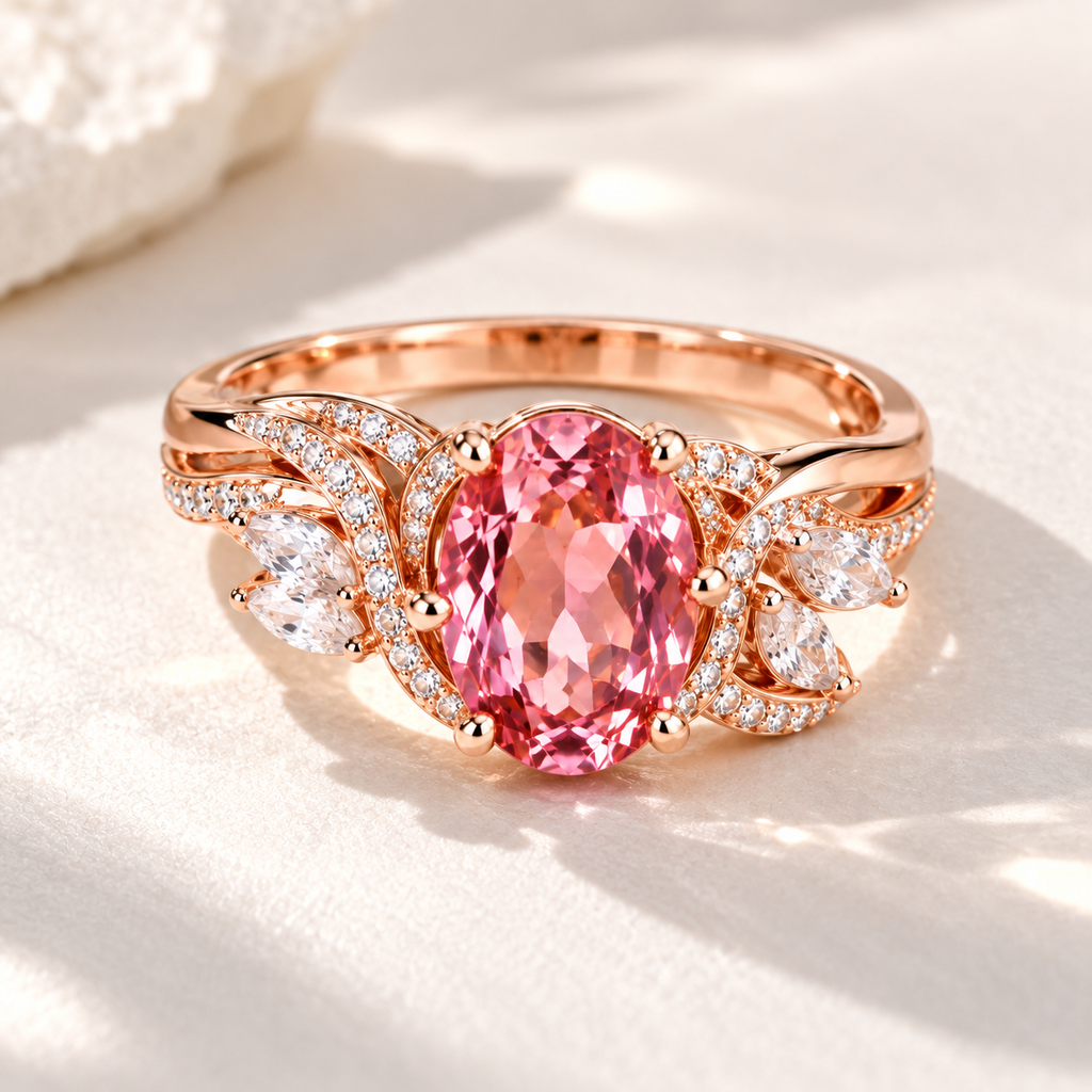 Rosabelle Pink Bloom Ring