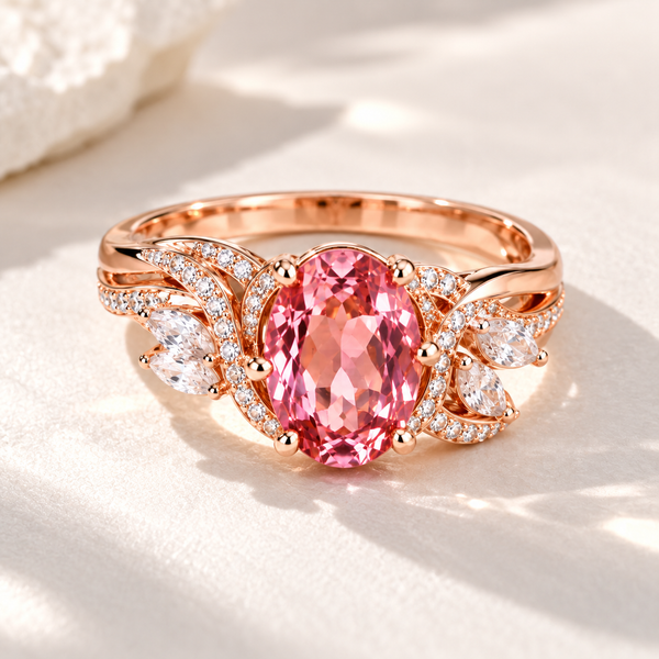 Rosabelle Pink Bloom Ring