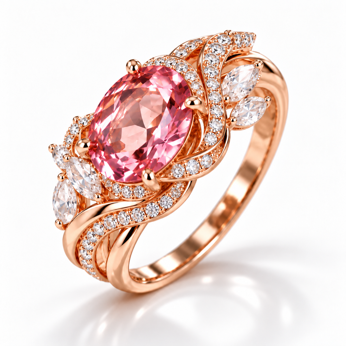 Rosabelle Pink Bloom Ring